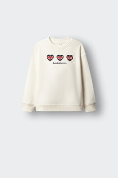 Springfield Kids Sweatshirt cora&ccedil;&atilde;o bandeira menina