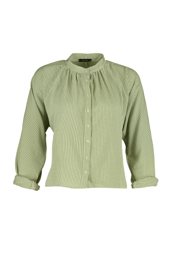 Trendyol Blusa abotonada verde