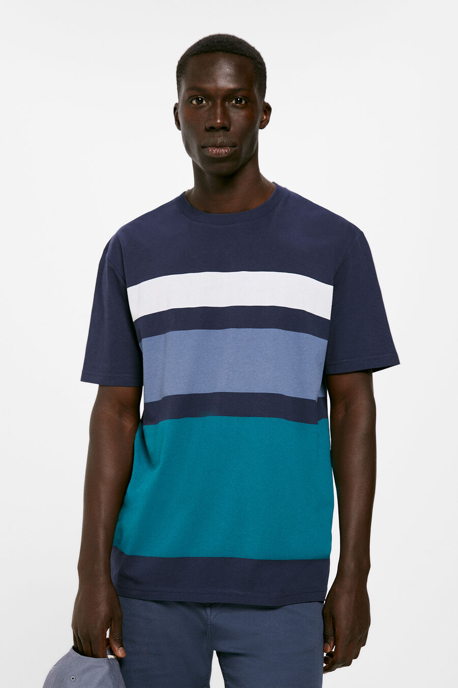 T-shirt color block Springfield product