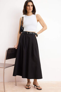 Trendyol Falda larga maxi de tablas