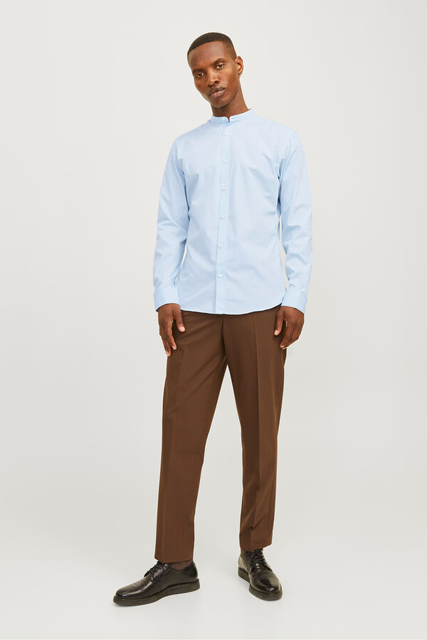 Jack & Jones Casual poplin shirt blue