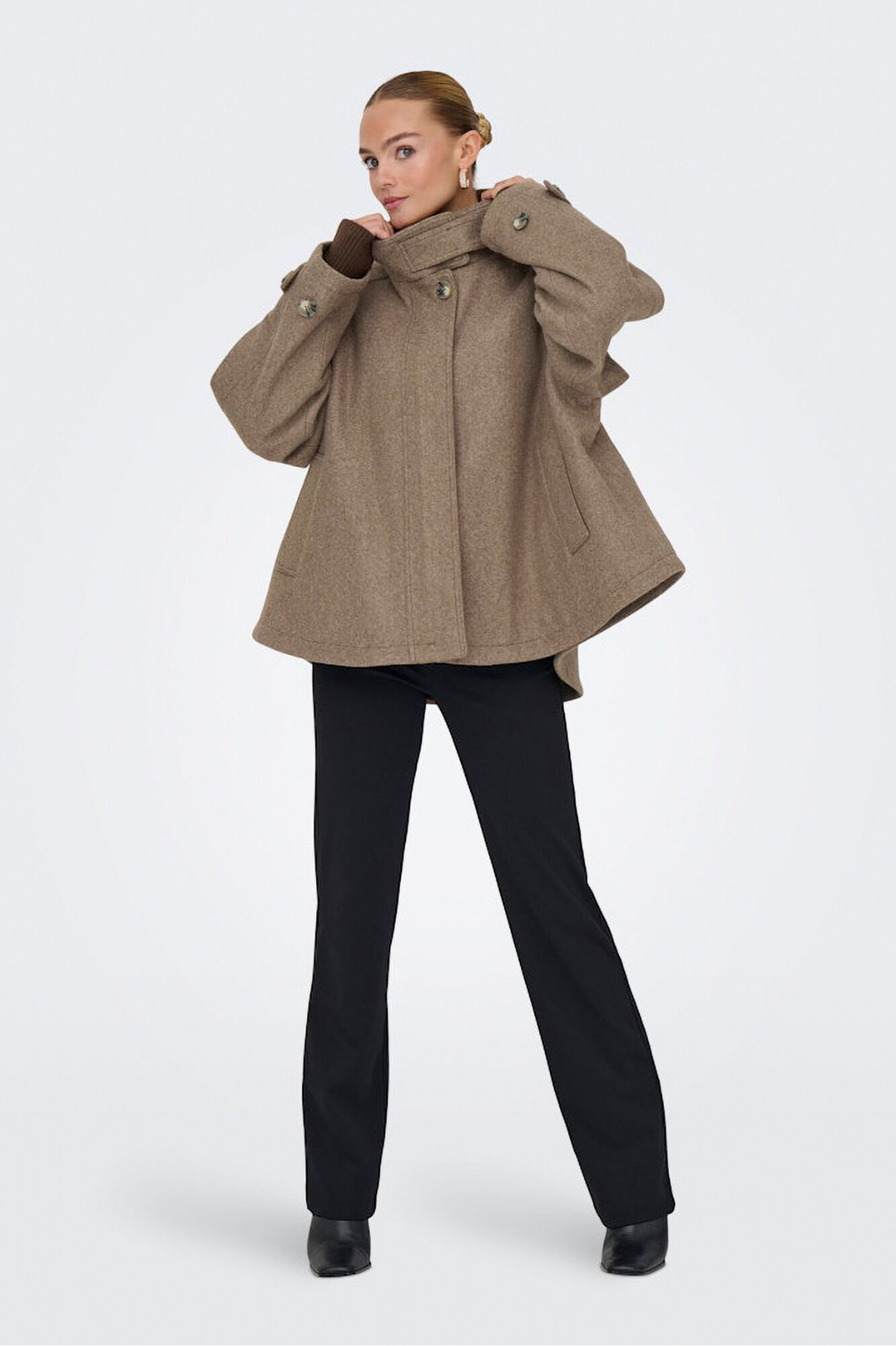 Only Cape Mantel aus Stoff