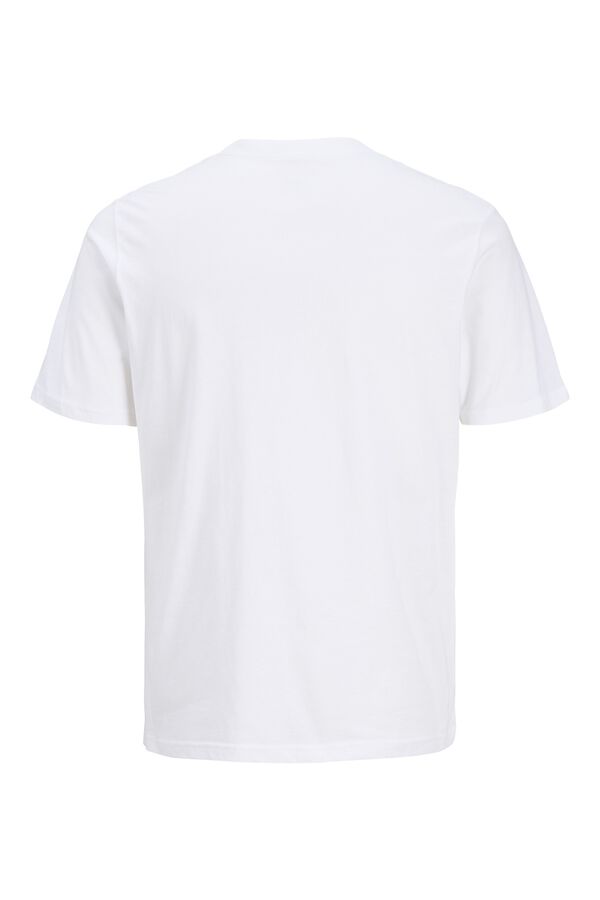 Jack & Jones PLUS Printed short sleeve T-shirt white