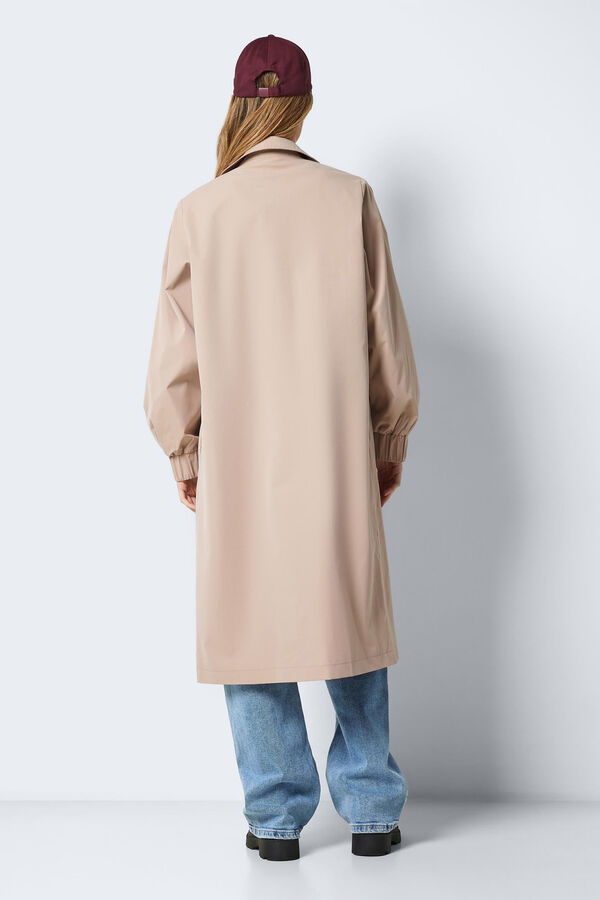 Springfield Long fashion trench coat brown