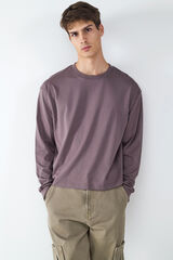 Balmohk long sleeve boxy t-shirt grey