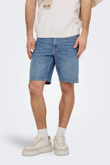Only & Sons Denim Bermuda shorts blue