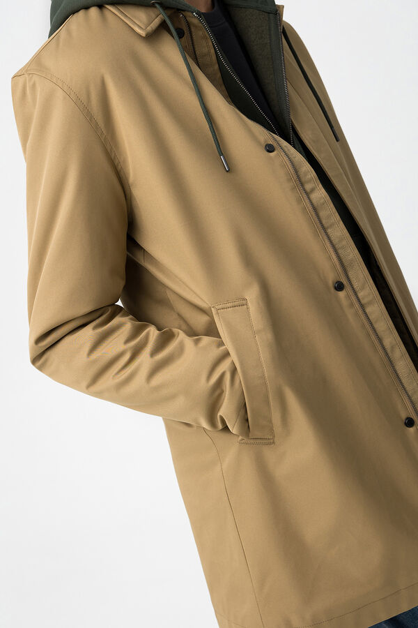 Tiffosi Gabardina Regular Fit marr&oacute;n