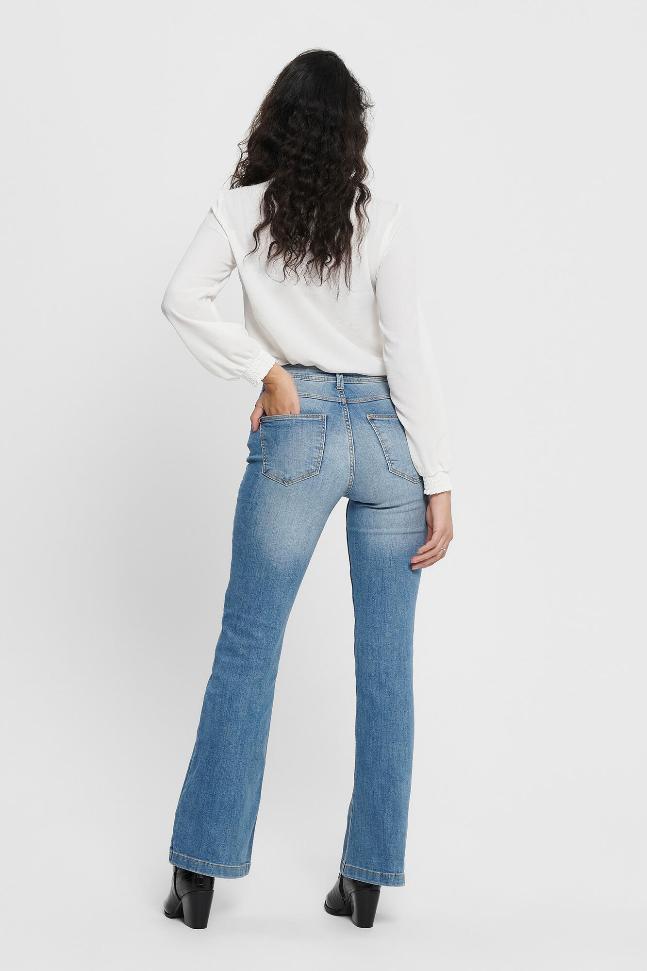 JDY Jeans Flare Tiro Alto