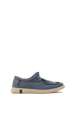Springfield Casual washed piped seam trainer bluish
