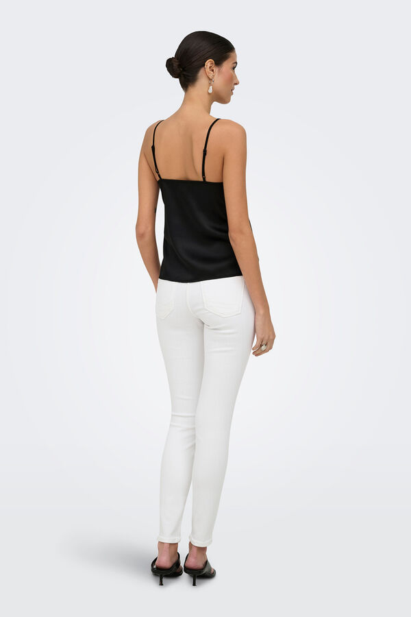 Only Top lencero satinado negro