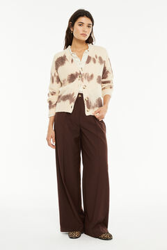 System Action C&aacute;rdigan punto estampado