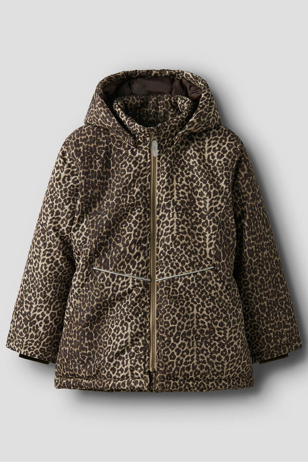 Name It Animal print coat Bež