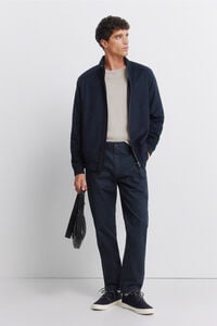 Springfield Micro-printed slim fit chinos