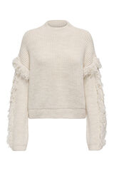 Only Jersey detalle flecos beige