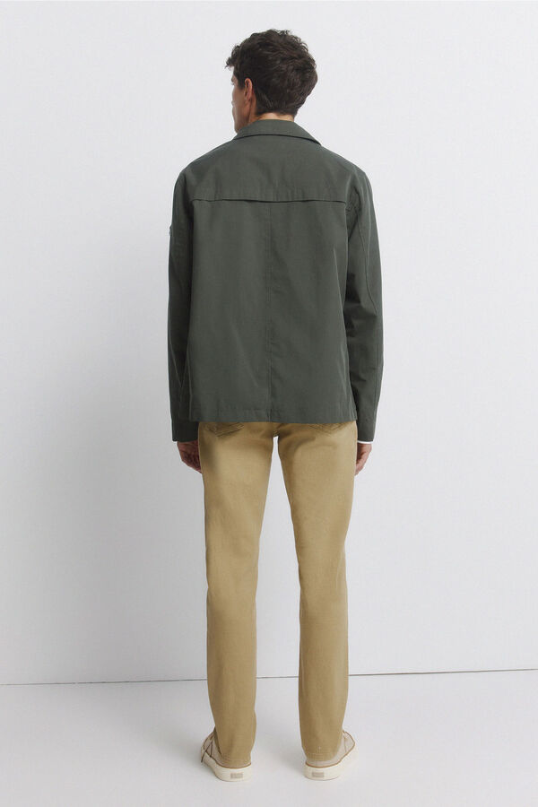 Springfield Cal&ccedil;as 5 bolsos lavagem slim fit castanho