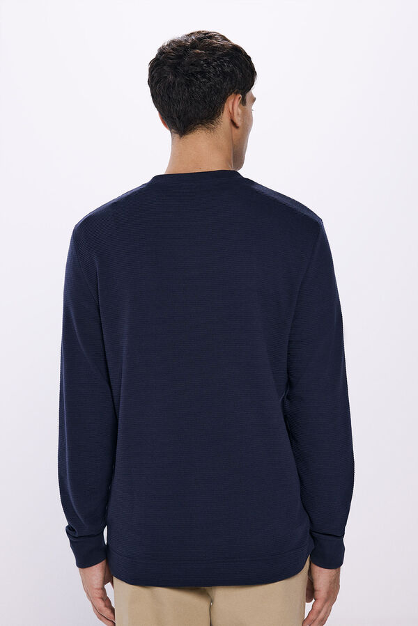 Springfield long sleeve t-shirt with cuffs blue