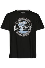 Springfield Logo print short-sleeved t-shirt crna