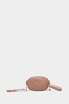 Springfield Padded handbag with coin purse camel