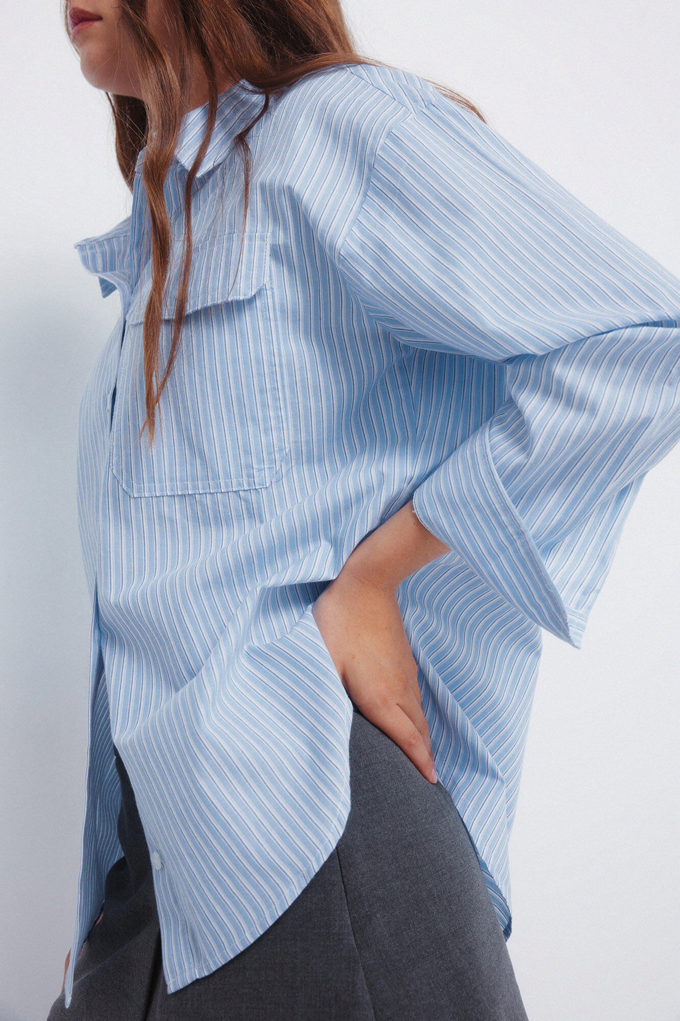 Springfield Oversized shirt with patch pocket