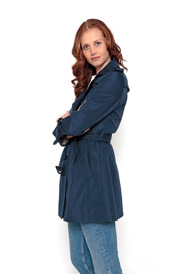 Springfield Buttoned trench coat with belt navy