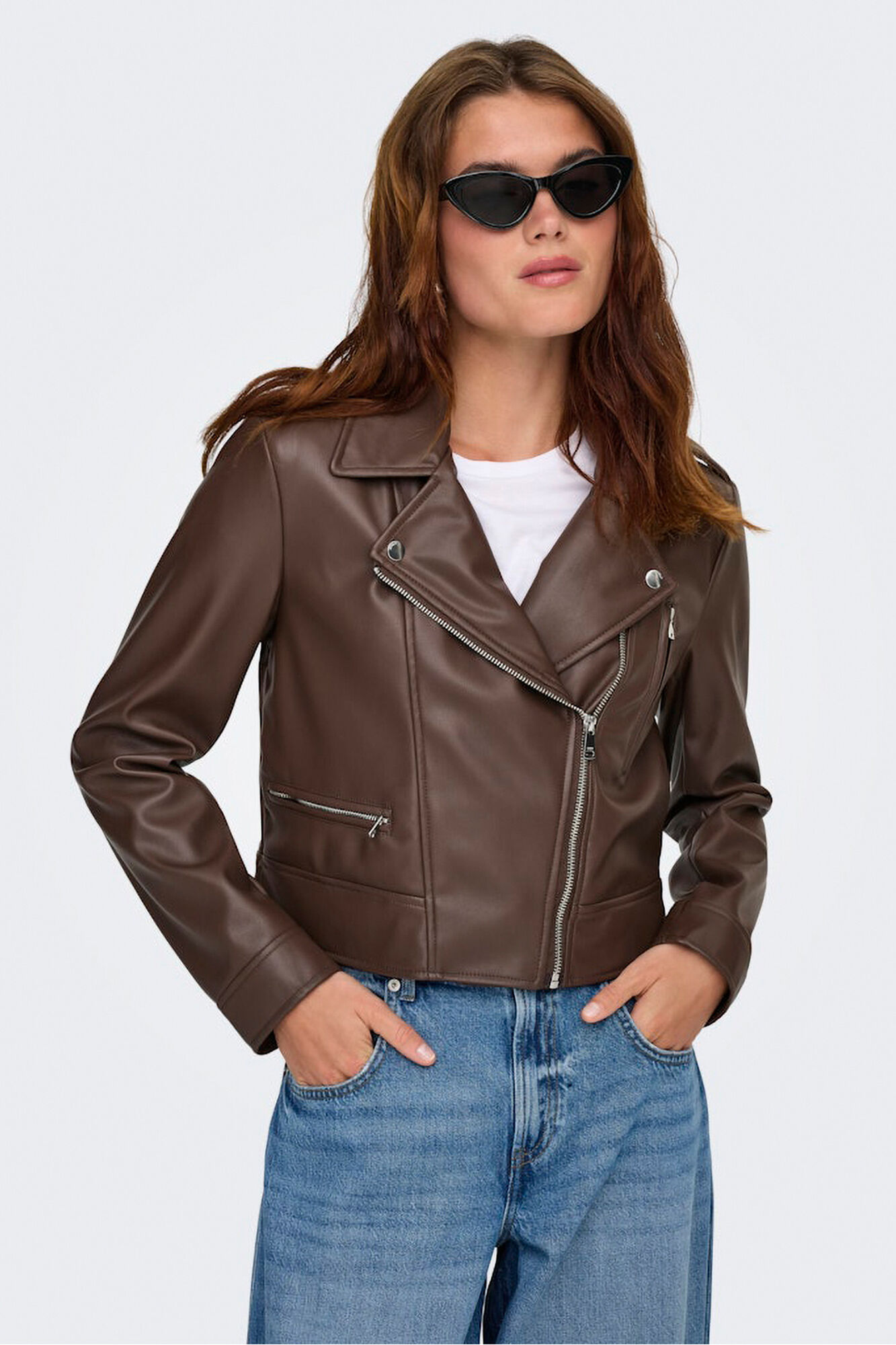 Only Chaqueta biker piel vegana