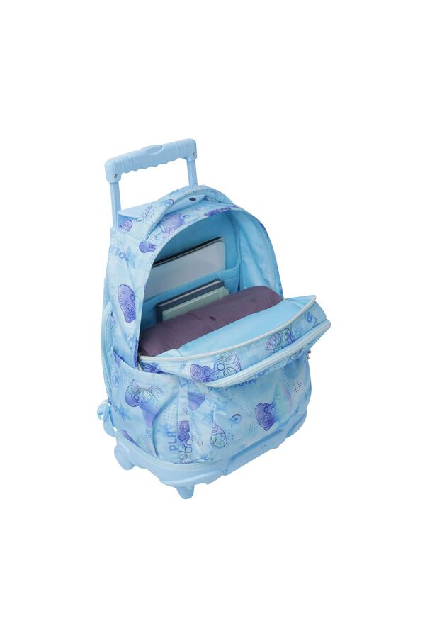 Totto Mochila Rue Bomper Renglones azul