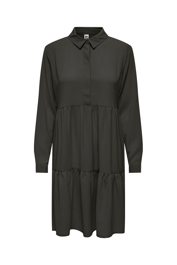 JDY Kurzes Hemdkleid Grau