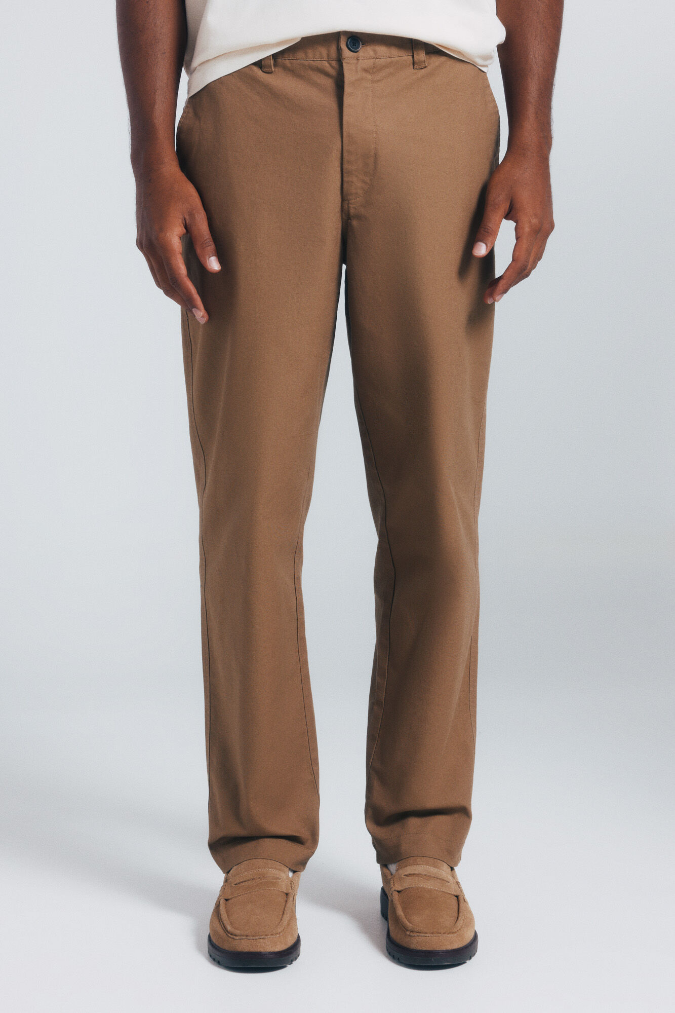Springfield Cal&ccedil;a cal&ccedil;as chino de lona com corte reto