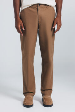 Springfield Chino pantalone pantalone ravnog kroja od platna