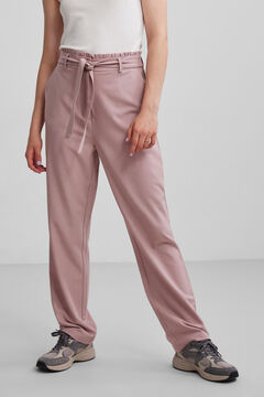 Springfield High waist straight trousers purple