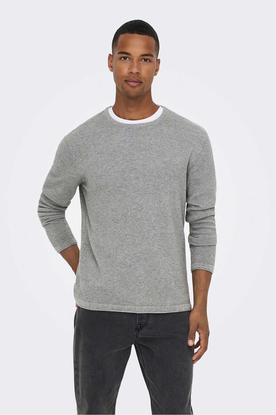 Sudadera cuello redondo