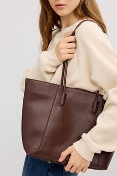 Inside Bolso shopper con efecto piel