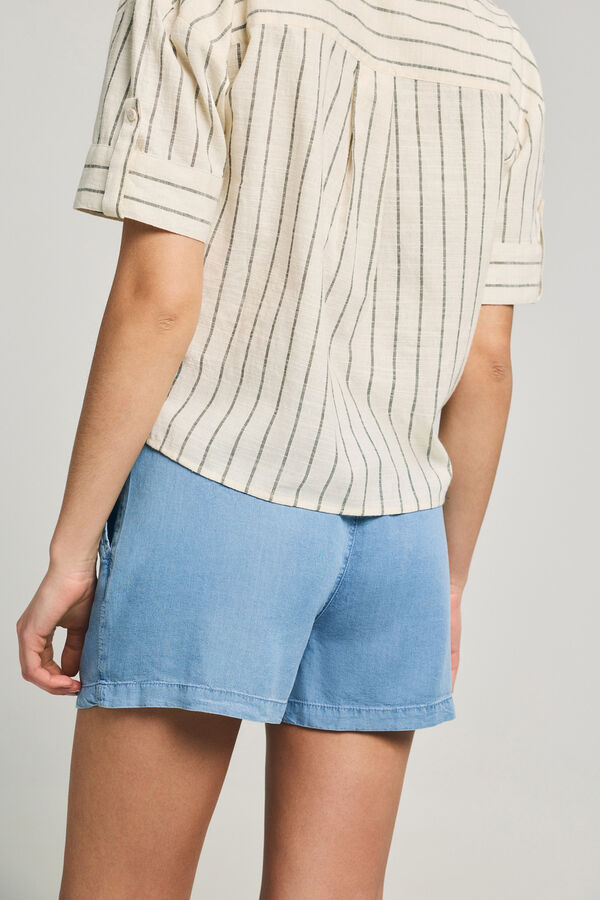 Only Short vaquero fluido azul