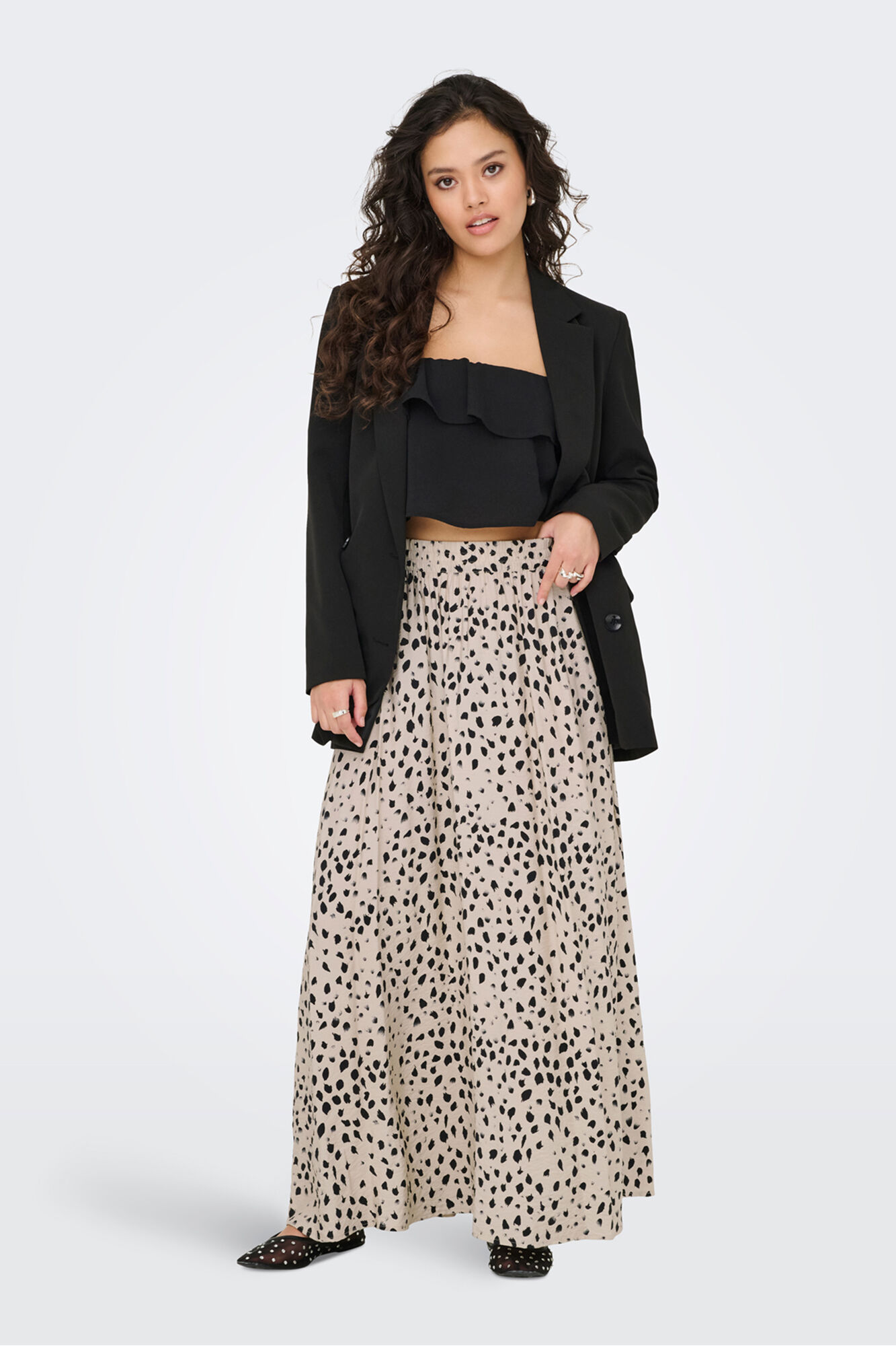 JDY Falda larga estampada