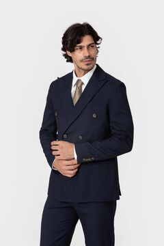 Celopman Chaqueta de traje cruzada ojo de perdiz