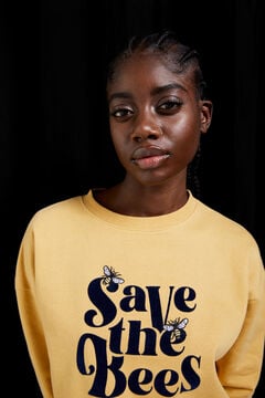 Springfield Sweatshirt "Save the bees" camelo