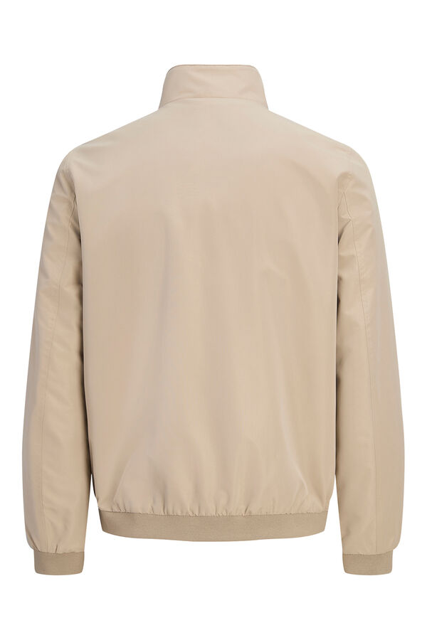 Jack & Jones bomber jacket with high neck blue