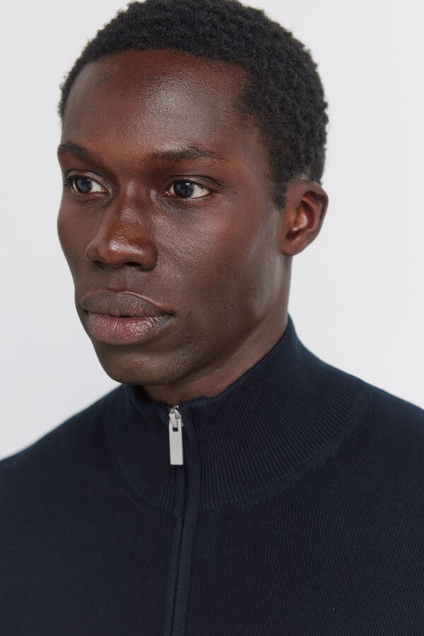 Springfield cardigan structur&eacute; uni bleu