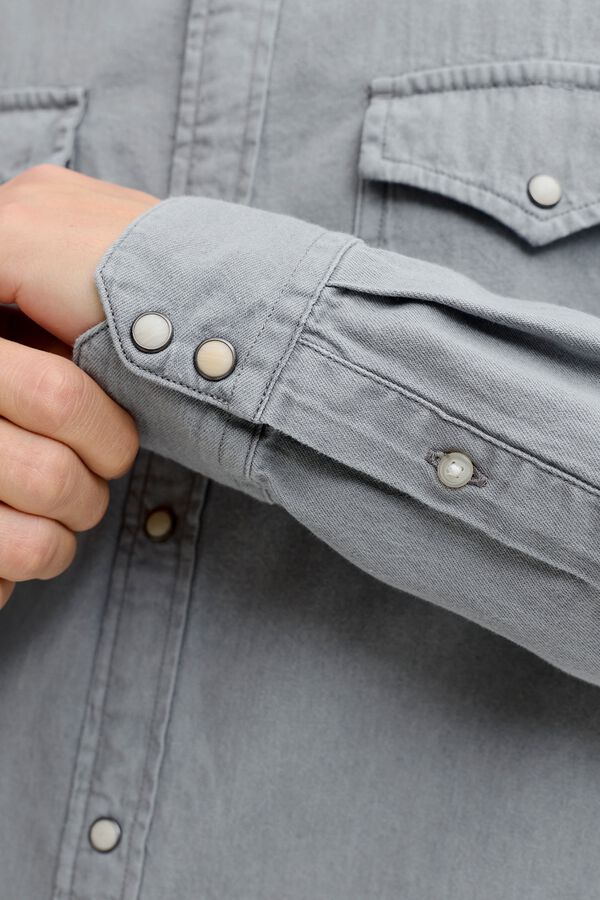Jack & Jones Denim regular shirt grey