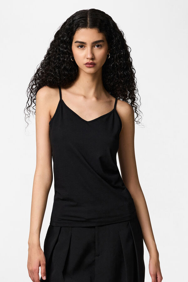 Pieces Basic Tr&auml;gershirt Schwarz