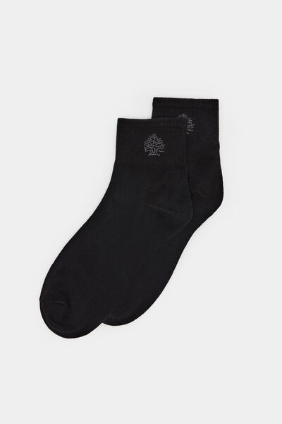 Springfield Čarape nazuvice new fit sa žakard logotip mustrom crna
