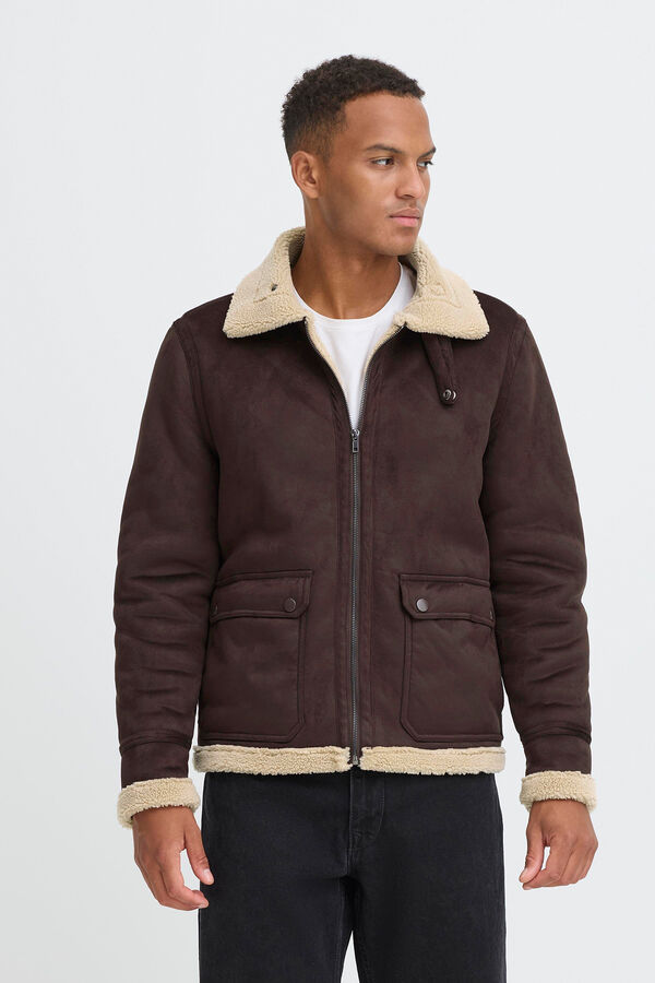 Blend Jacket with lining and pockets  nude