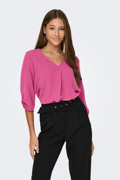 Springfield 3/4-length sleeve blouse purple
