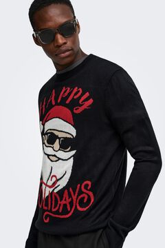 Only & Sons Jersey cuello redondo con print navide&ntilde;o