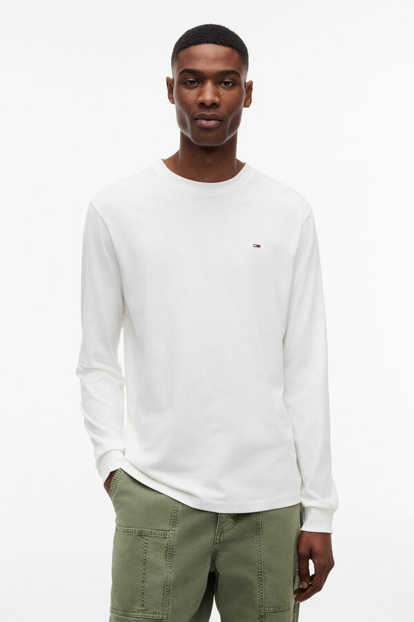 Tommy Jeans Pack of 2 long sleeve slim fit T-shirts printed