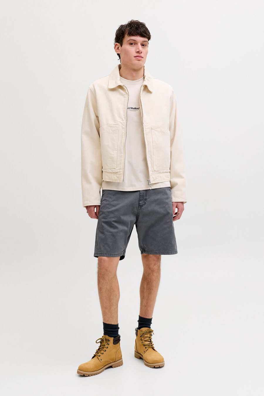 Bermuda baggy fit algodón