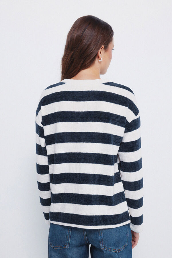 Springfield Striped chenille jumper blue