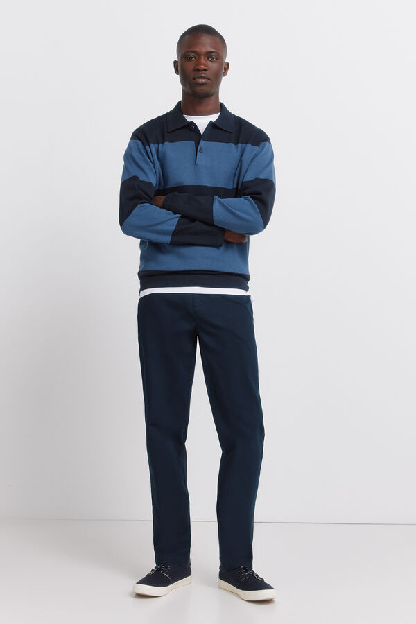 Springfield Regular fit chinos blue