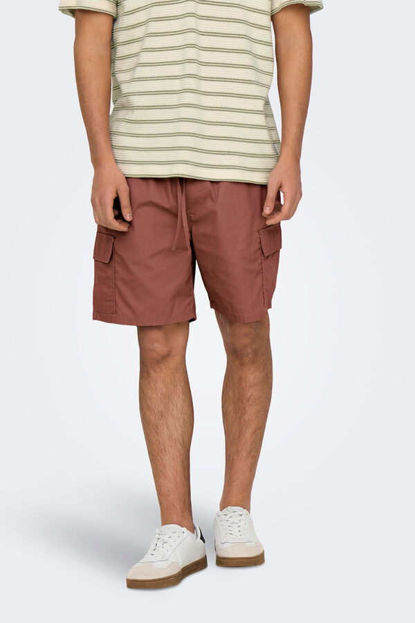 Only & Sons Cargo Bermuda shorts nude