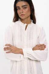 JDY Camisa manga larga blanco